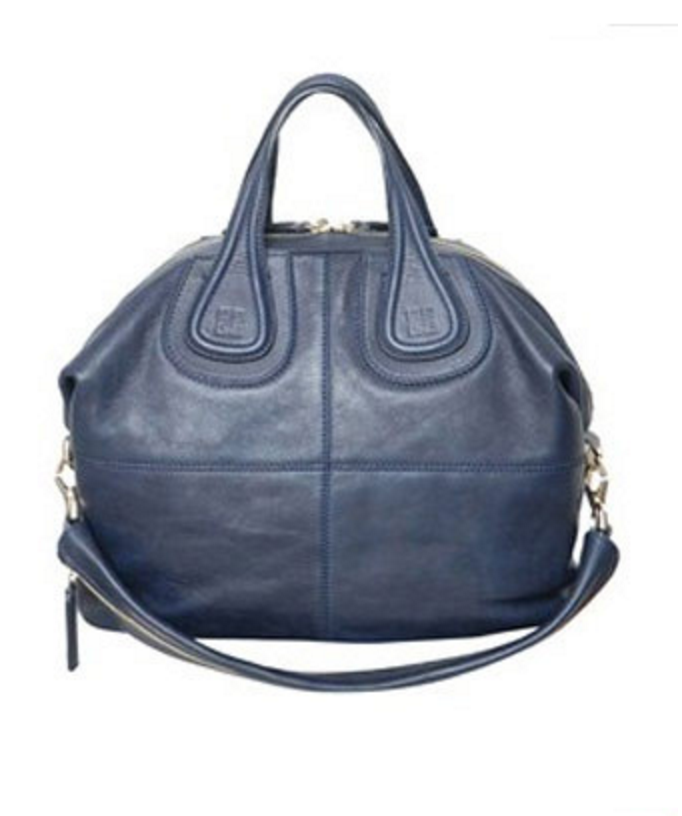 Givenchy Nightingale Grained Leather Shoulder Bag in Navy — UFO No